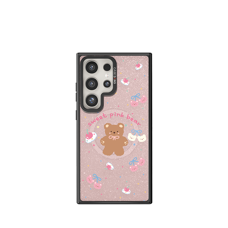 CaseBang Samsung S24 / Back Cover+Base Case Sweet Pink Bear Imagisnap