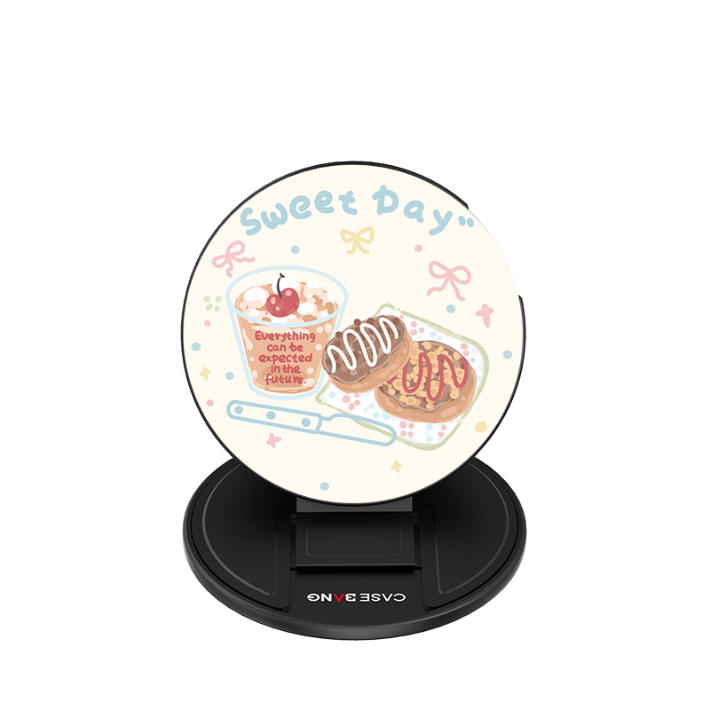 CaseBang Base Stand + Back Cover Tea & Treat MagSafe Grip Stand