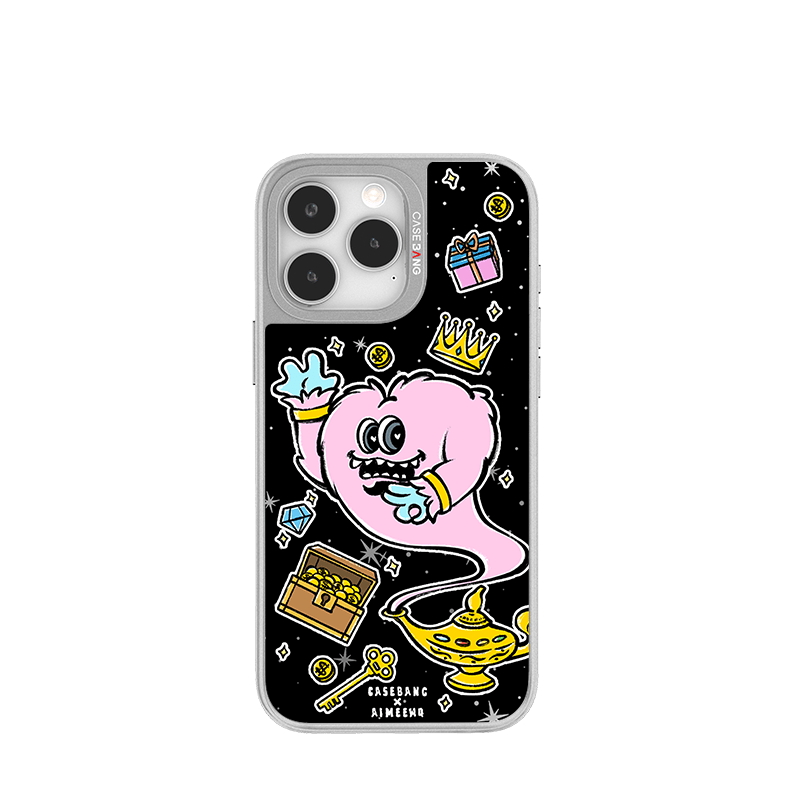 CaseBang Unijoy   AIMEEWQ Unijoy Phone Case New Arrival- AIMEEWQ Silver Unijoy Wishing Magic Lamp / iPhone 14 Pro AIMEEWQ Silver Unijoy