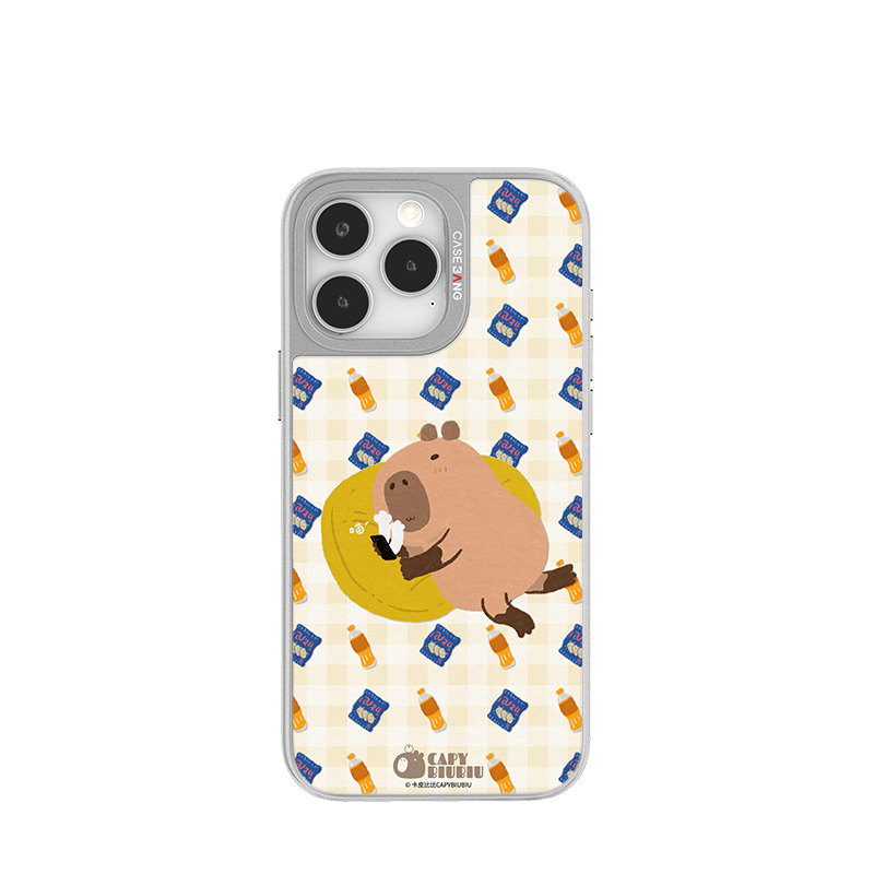 CaseBang Unijoy Capybara Silver Unijoy Lying Capybara / iPhone 14 Pro Capybara Silver Unijoy