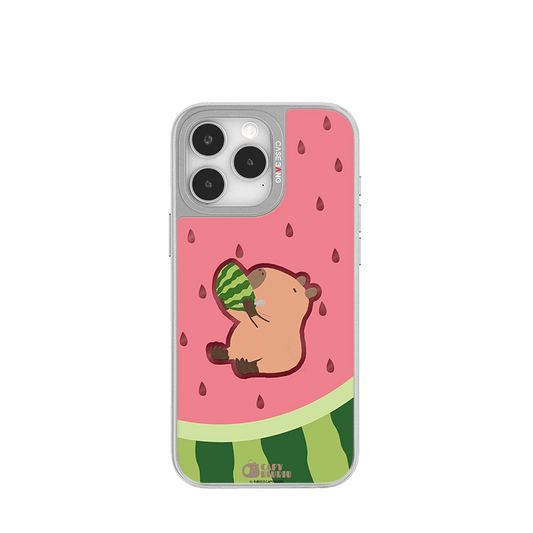 CaseBang Unijoy Capybara Silver Unijoy Watermelon Capybara / iPhone 14 Pro Capybara Silver Unijoy