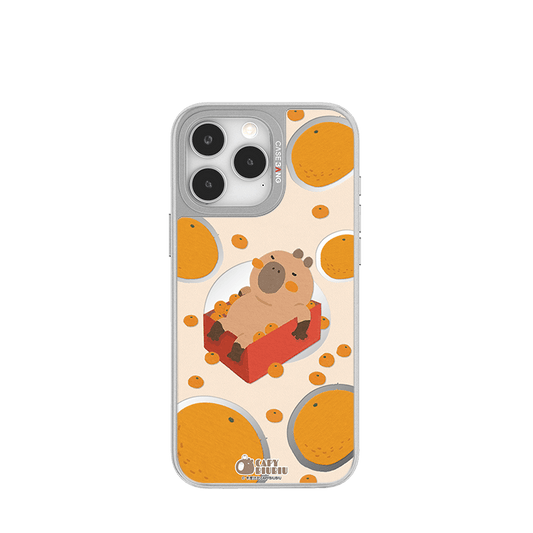 CaseBang Unijoy Capybara Silver Unijoy Orange Capybara / iPhone 14 Pro Capybara Silver Unijoy