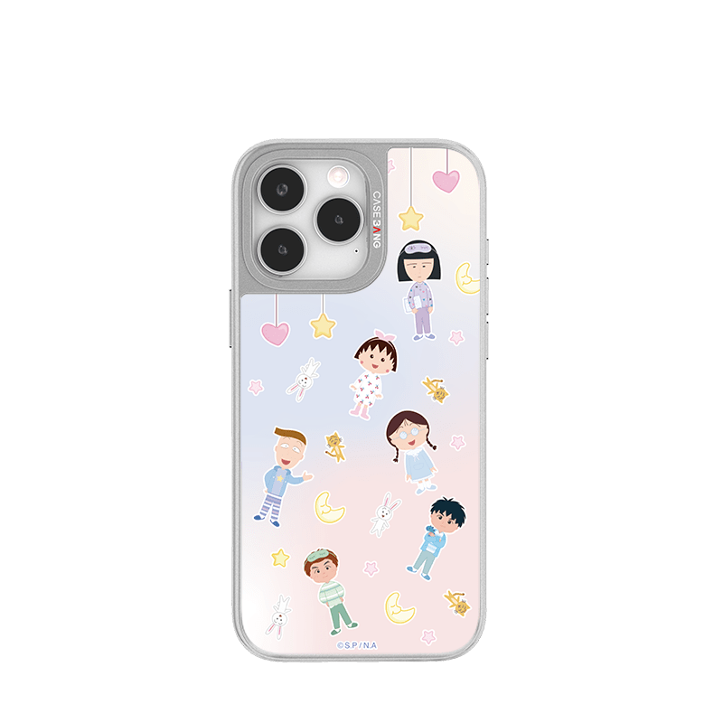 CaseBang Unijoy Chibi Maruko-chan Silver Unijoy Pajama Party / iPhone 14 Pro Chibi Maruko-chan Silver Unijoy