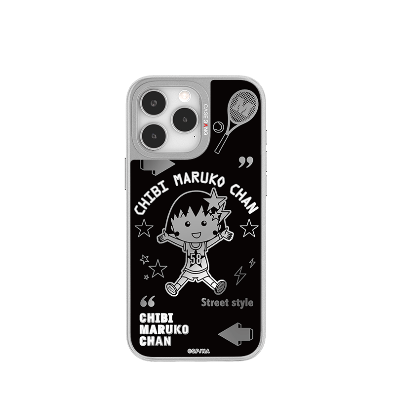CaseBang Unijoy Chibi Maruko-chan Silver Unijoy Graffiti Maruko / iPhone 14 Pro Chibi Maruko-chan Silver Unijoy