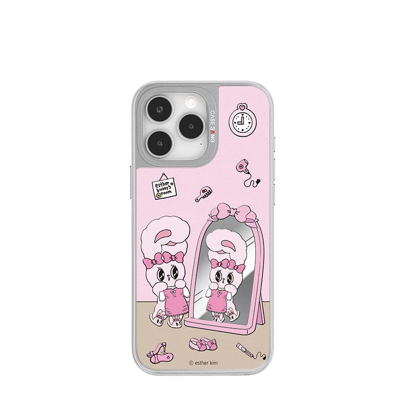 CaseBang Unijoy Esther Bunny Silver Unijoy Exquisite Mirror / iPhone 14 Pro Esther Bunny Silver Unijoy