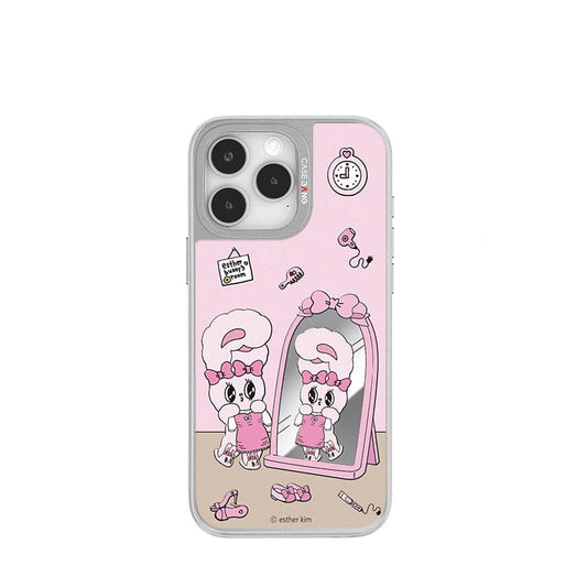 CaseBang Unijoy Esther Bunny Silver Unijoy Exquisite Mirror / iPhone 14 Pro Esther Bunny Silver Unijoy