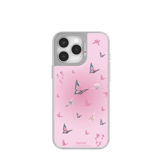CaseBang Unijoy Ethereal Garden Silver Unijoy Pink Butterfly / iPhone 14 Pro Ethereal Garden Silver Unijoy