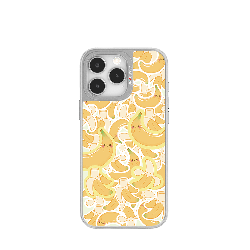CaseBang Unijoy Fruit Series Silver Unijoy Banana Friends / iPhone 14 Pro Fruit Series Silver Unijoy