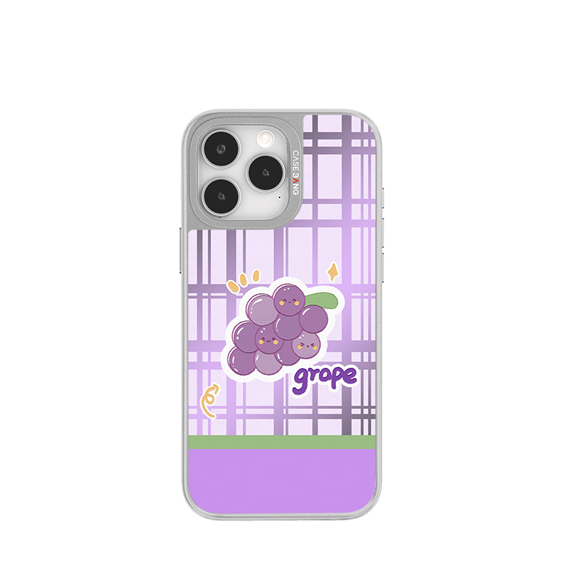 CaseBang Unijoy Fruit Series Silver Unijoy Grape Minds / iPhone 14 Pro Fruit Series Silver Unijoy