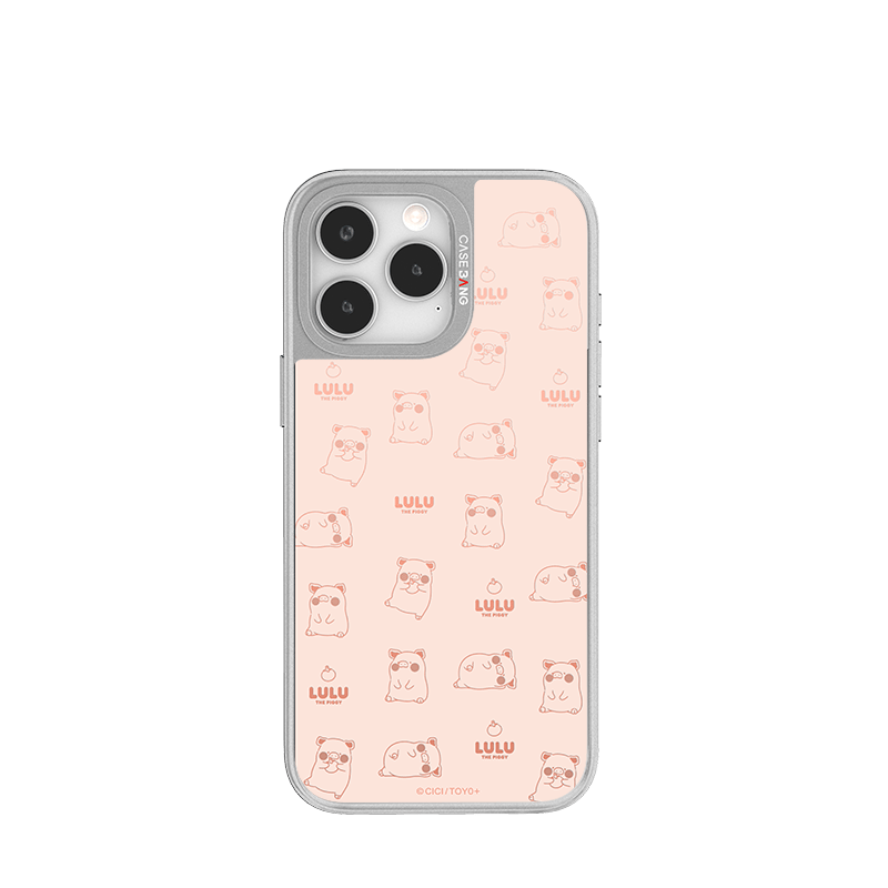 CaseBang Unijoy Lulu the piggy Silver Unijoy HAPPY LULU / iPhone 14 Pro Lulu the piggy Silver Unijoy