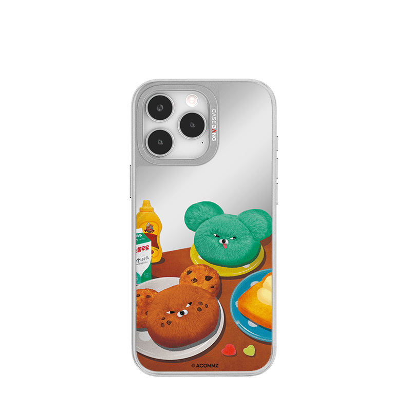 CaseBang Unijoy Wasabi Bear Silver Unijoy Wasabi Bear Set / iPhone 16 Pro Max Wasabi Bear Silver Unijoy