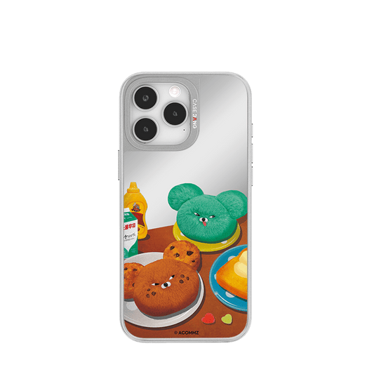 CaseBang Unijoy Wasabi Bear Silver Unijoy Wasabi Bear Set / iPhone 16 Pro Max Wasabi Bear Silver Unijoy