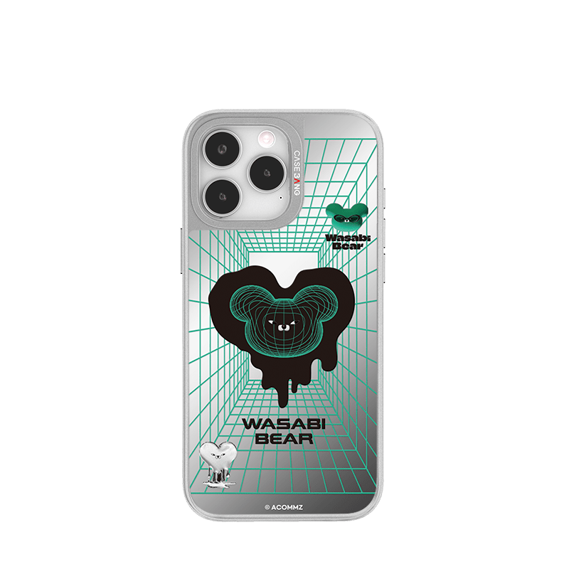 CaseBang Unijoy Wasabi Bear Silver Unijoy Wasabi Bear Dimension / iPhone 16 Pro Max Wasabi Bear Silver Unijoy