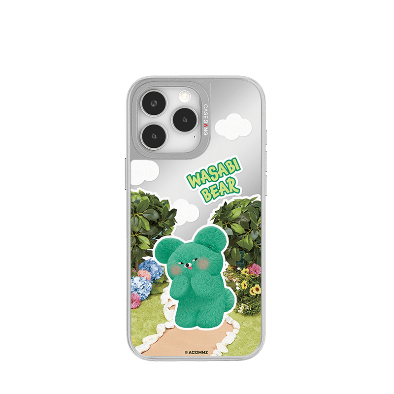 CaseBang Unijoy Wasabi Bear Silver Unijoy Wasabi Bear Stroll / iPhone 16 Pro Max Wasabi Bear Silver Unijoy
