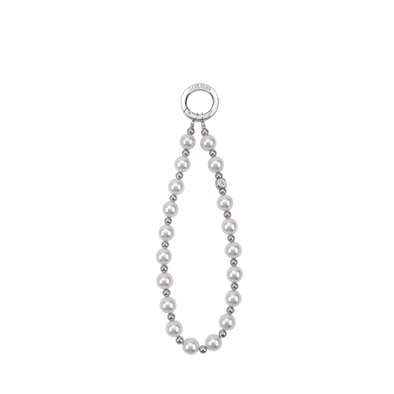 Casebang Wrist Strap Casebang phone accessories smooth white Pearl Wrist Strap protect your phone White Pearl Wrist Strap