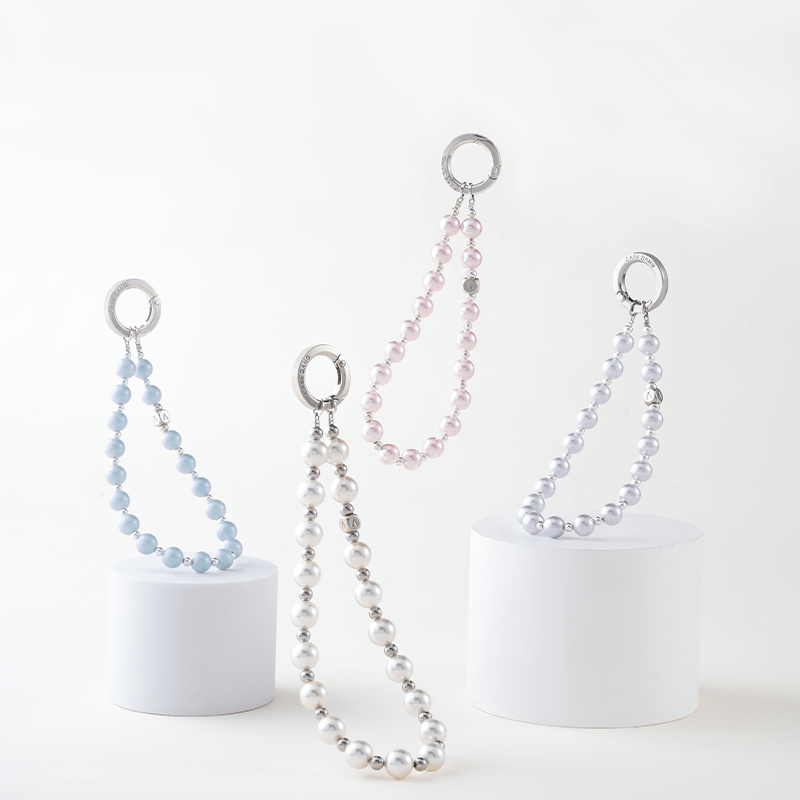 Casebang Wrist Strap Casebang phone accessories smooth white Pearl Wrist Strap protect your phone Pearl Wrist Strap