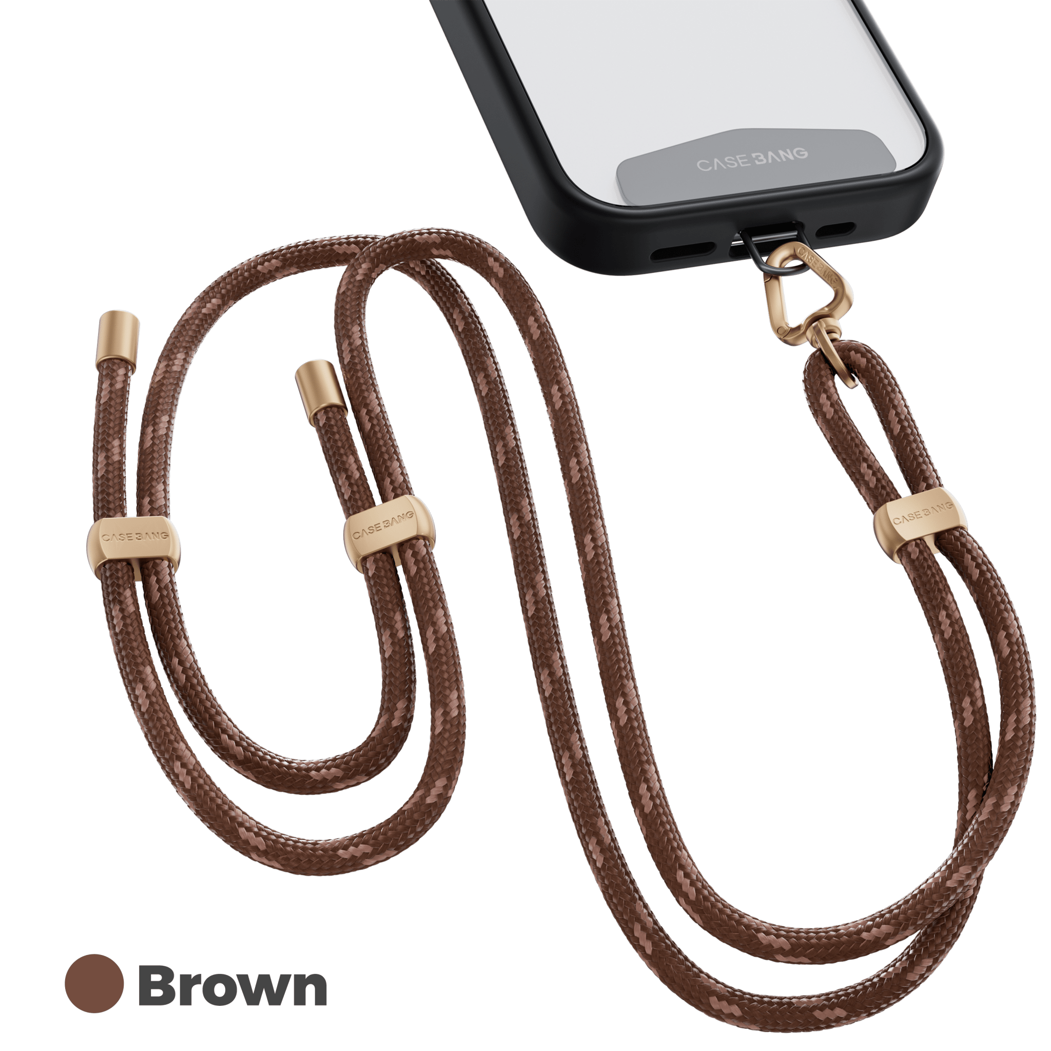 Cross - body Braid Charm - CaseBangCross - body CharmCaseBangBrown