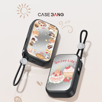 Dessert Dairy Power Bank Build - in Cable - CaseBangPower BankCaseBangSTRABERRY CAKE/For Lightning