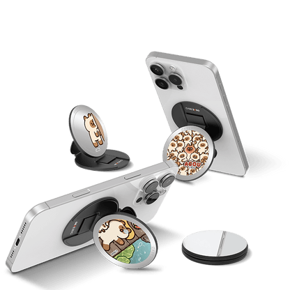 Doggy Cat Series MagSafe Grip Stand - CaseBangMagsafe Grip StandCaseBangSleepy Doggy CatBack Cover