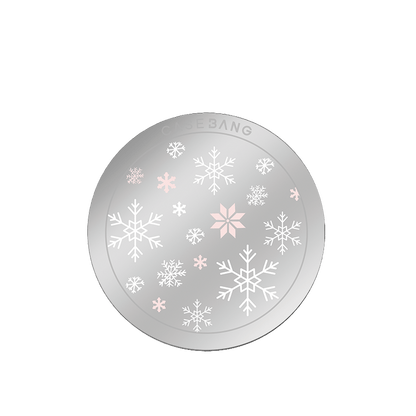 Icy Pink Snowflake MagSafe Grip Stand - CaseBangMagsafe Grip StandCaseBangBack Cover