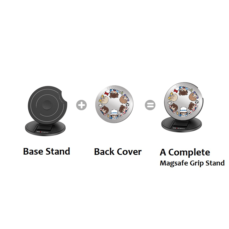 casebang magsafe grip stand Conan Line Art slim design