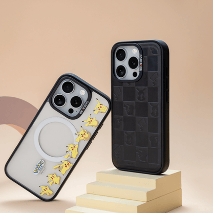 Leather Pikachu Imagisnap - CaseBangImagisnapCaseBangiPhone 15 ProBack Cover+Base Case