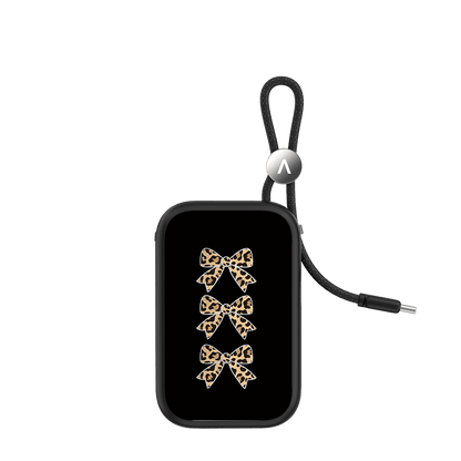 Leopard Pattern Power Bank Build - in Cable - CaseBangPower BankCaseBangLeopard Bow Power Bank/For Lightning