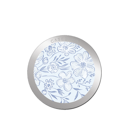 Little Blue Flowers MagSafe Grip Stand - CaseBangMagsafe Grip StandCaseBangBack Cover