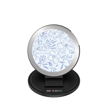 Little Blue Flowers MagSafe Grip Stand - CaseBangMagsafe Grip StandCaseBangBase Stand + Back Cover