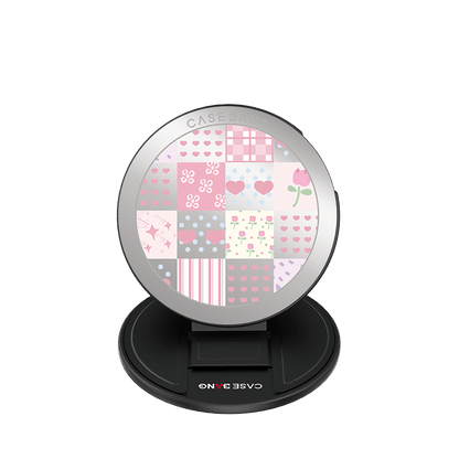 Love Patchwork MagSafe Grip Stand - CaseBangMagsafe Grip StandCaseBangBase Stand + Back Cover