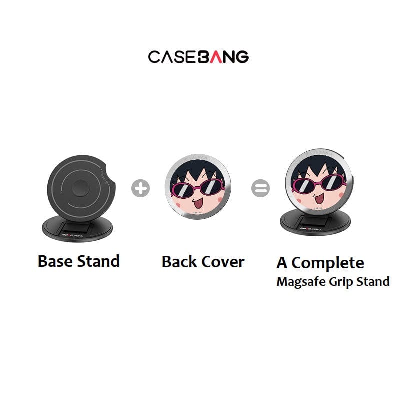 Maruko Band: Campus Beats MagSafe Grip Stand - CaseBangMagsafe Grip StandCaseBangChill MarukoBase Stand + Back Cover