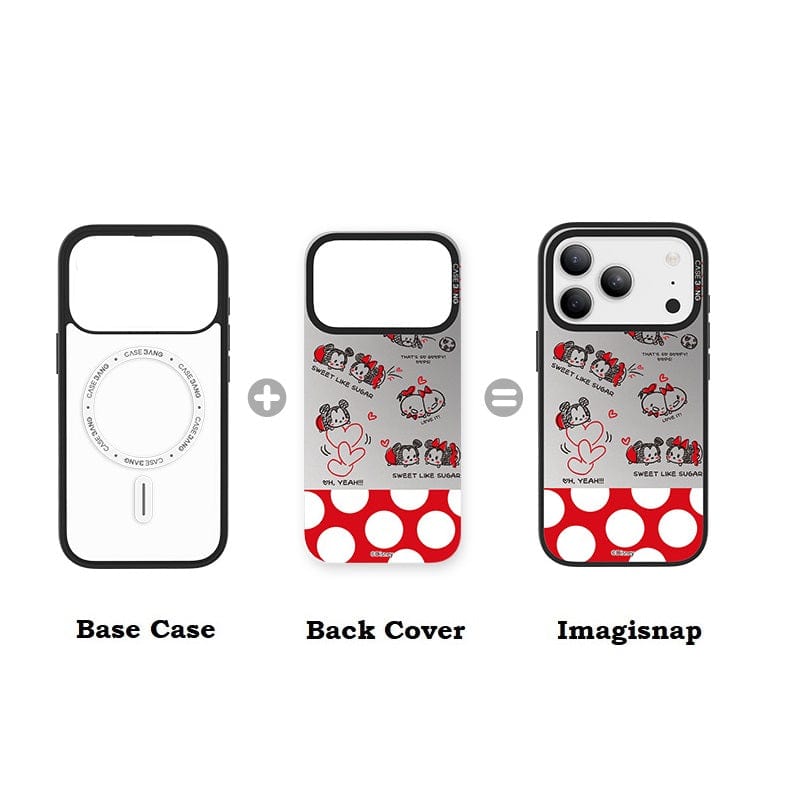 Mickey& Minnie Polka Love Imagisnap - CaseBangImagisnapCaseBangiPhone 17 ProBack Cover+Base Case