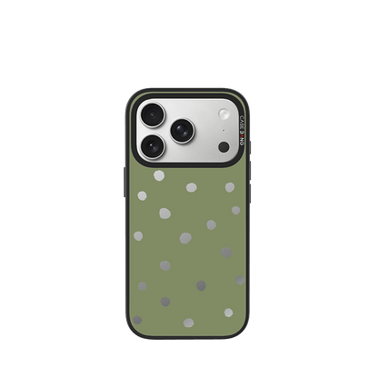 Olive Green Polka Dots Imagisnap - CaseBangImagisnapCaseBangiPhone 17 Pro MaxBack Cover