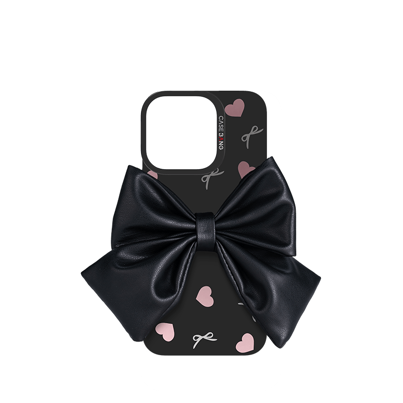 PEACH HEART BOW Imagisnap - CaseBangImagisnapCaseBangiPhone 16 Pro MaxBack Cover