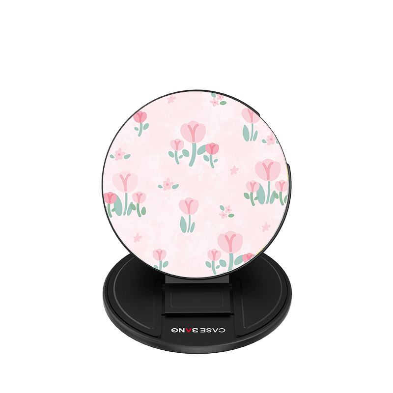 PINKY TULIPS Magsafe Grip Stand - CaseBangMagsafe Grip StandCaseBangBase Stand + Back Cover