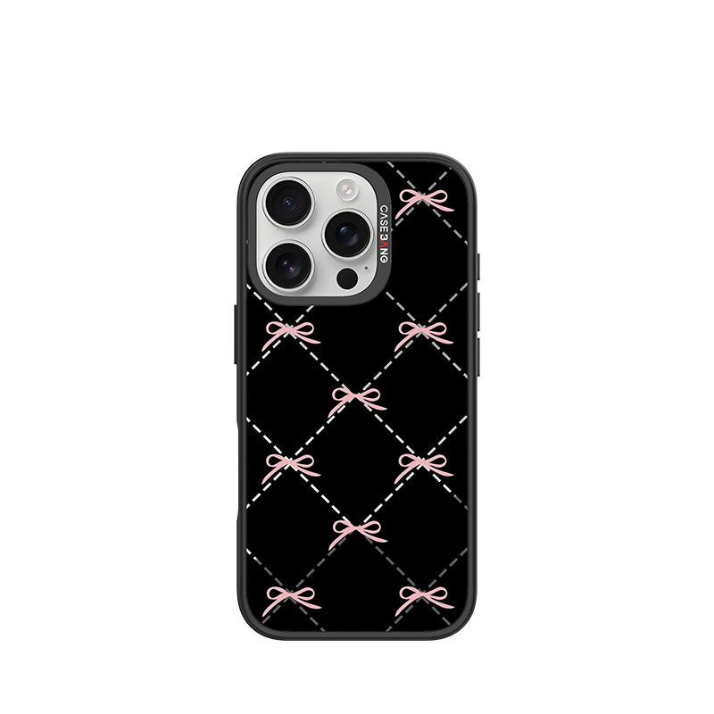 PLAID BOW Imagisnap - CaseBangImagisnapCaseBangiPhone 16 Pro MaxBack Cover+Base Case