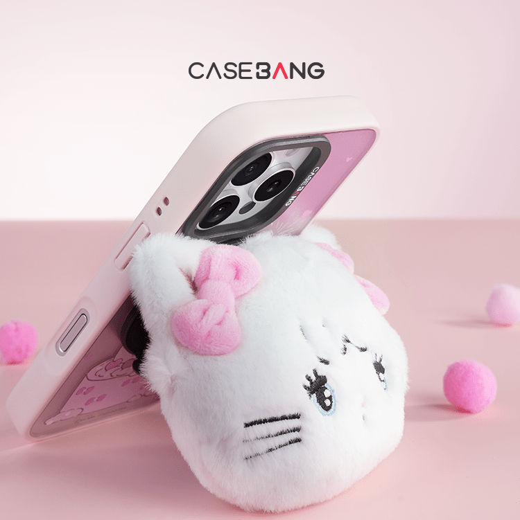 Plush 3D Mousse MagSafe Grip Stand - CaseBangMagsafe Grip StandCaseBangBase Stand + Back Cover