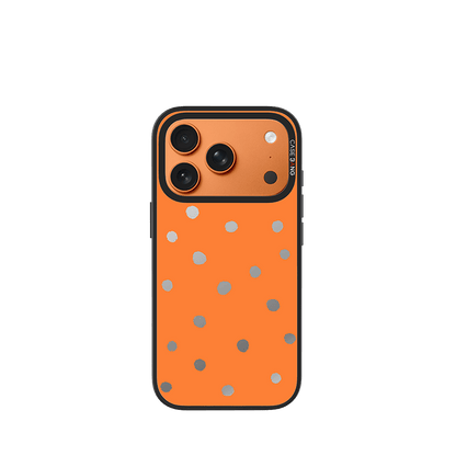 Pumpkin White Polka Dots Imagisnap - CaseBangImagisnapCaseBangiPhone 17 Pro MaxBack Cover