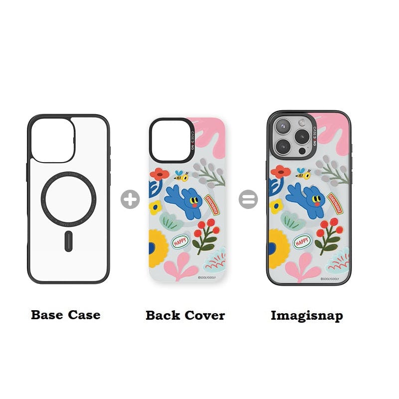 CaseBang Imagisnap Patchwork Dreams magsafe interchangeable phone case For iPhone 13-16 series Funny Playtime Imagisnap