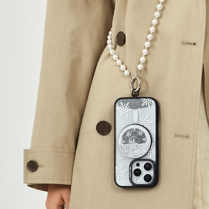 Snow MagSafe Grip Stand - CaseBangMagsafe Grip StandCaseBangBase Stand + Back Cover