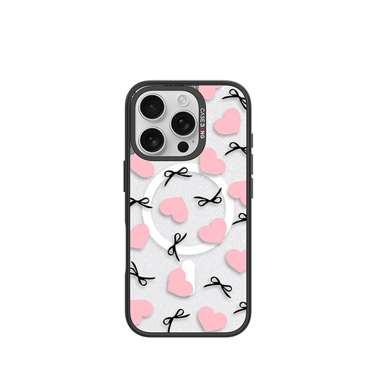 SPARKLING PINK BOW Imagisnap - CaseBangImagisnapCaseBangiPhone 16 Pro MaxBack Cover+Base Case
