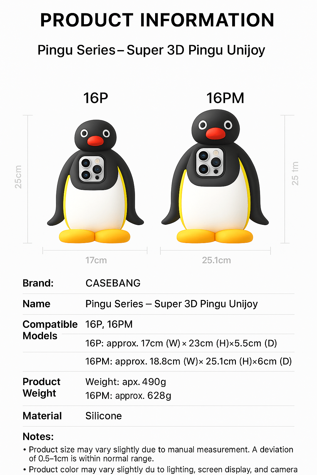 Super 3D Pingu Unijoy - CaseBangUnijoyCaseBangiPhone 16 Pro